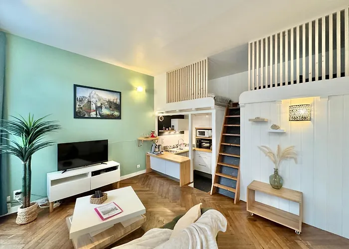 Le Noir Bois Et Blanc - Studio - Wifi - Centre Ville - Entree Autonome